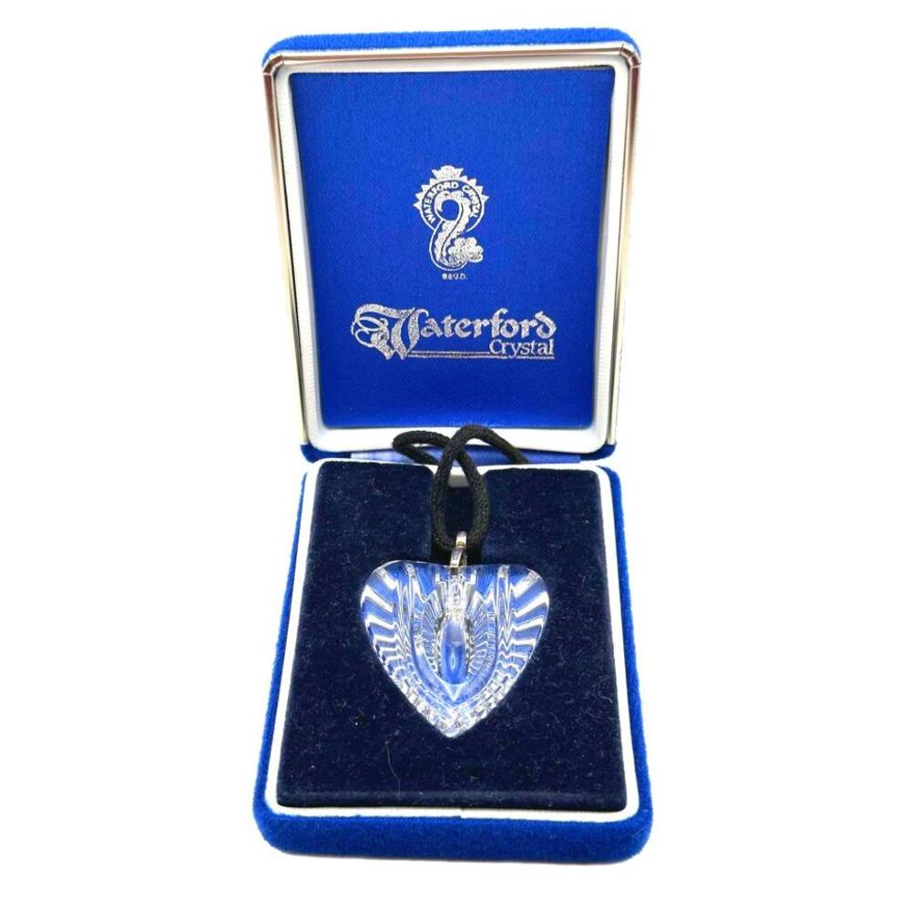 Waterford Crystal Heart Pendant Necklace - Stunning Design from Ireland